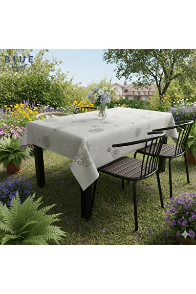 Blue Home 🆕 Tablecloth Fiber-Lined Pvc Non-Slip Stain-Resistant Wipeable Kitchen and Garden Tablecloth.