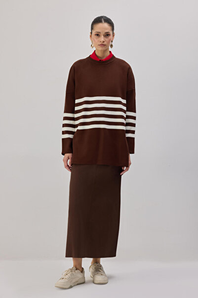 Touché Privé STRIPED KNIT TUNIC