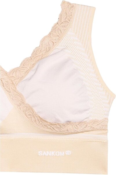 Sankom Patent Premium Pull-On Lace Bra - Full Coverage, Posture Correcting, Breathable