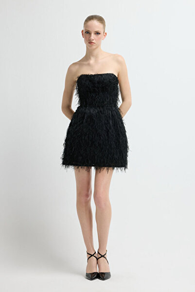 adL Straplez Mini Elbise