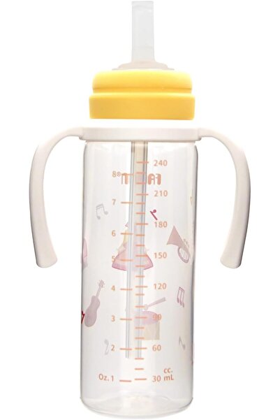 FARLİN Drinking Cup with Straw and Handles | Spill-Proof Soft Silicone Straw | 240 ml