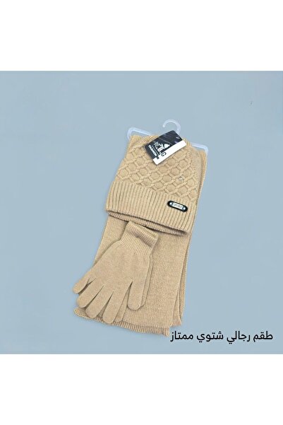 GENERAL Winter hat set with beanie, scarf, and gloves for men and women; women's ski hat and gloves.