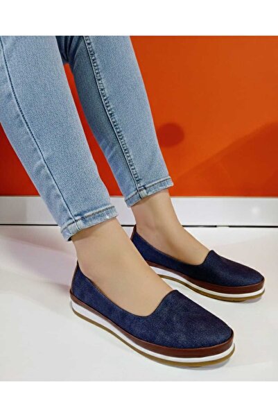 VARLIK AYAKKABI حذاء باليه أورتوبديك بلون الدنيم للموسم الجديد