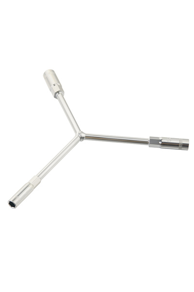 Lawazim Pro7 Y Wrench 8-10-12mm - Three Prong Galvanized Socket Tool