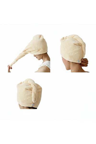 arashomecollection 100% Cotton Hair Cap - Beach Pool Sea Compatible Quick Drying Head Towel