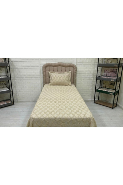 by acar home paris Turquoise-3 Single-Person 2-Piece Pique Set