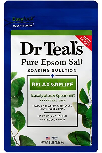 Generic Dr Teal's Pure Epsom Salt Soaking Solution - Eucalyptus & Spearmint, 1.36 kg