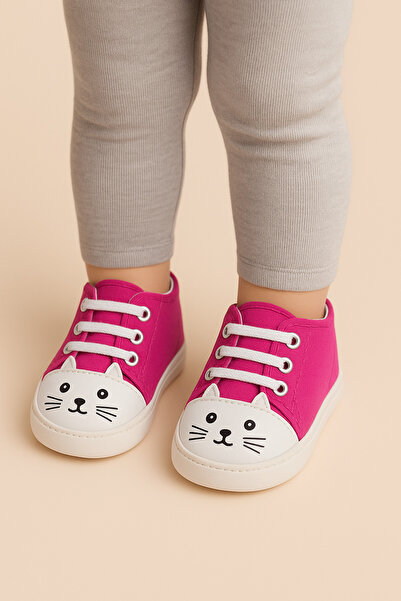 BABY WEAR أحذية الأطفال كات مطبوع - أحذية الخطوة الأولى - أحذية الأطفال - باندوف