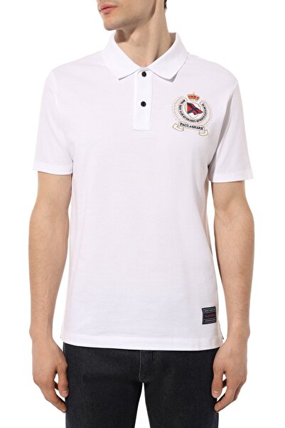 PAUL&SHARK MEN'S KNITTED POLOSHIRT C.WCOTTON