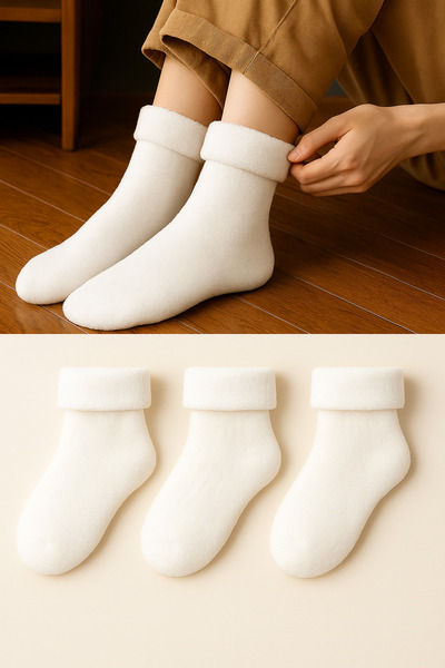 Ducks Socks جوارب حرارية قطنية للنساء مكونة من خياطة مخفية قطع لفصل الشتاء