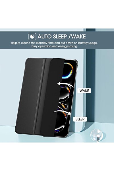 PROCASE Smart Case for iPad Pro 11" (M5 2025 / M4 2024) - Black