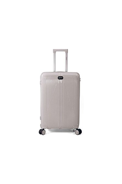 Benzi Medium trolley BZ 5819, 65x42x25, checked luggage, polypropylene, lock, 4 wheels 360°, gray