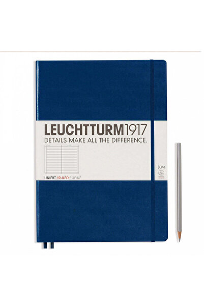 Leuchtturm1917 Leuchtturm 1917 A4 Master SLIM notebook, lined - navy blue, 12...