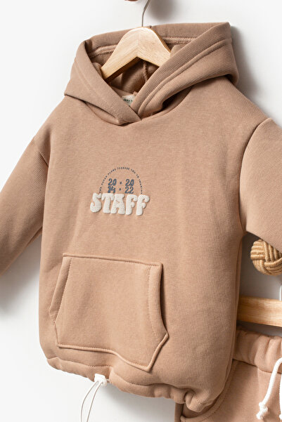 Jikko Baby Back Printed Unisex Children's Sweat Tracksuit Set 8175