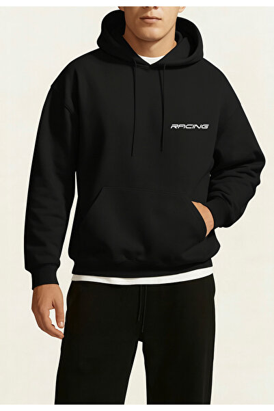 JDM Motorcu Design cu glugă Swea tricou – Hanorac cu design de motocicletă, sportiv și confortabil