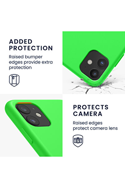 KWmobile Case for Apple iPhone 11, Silicone, Green, 49724.159