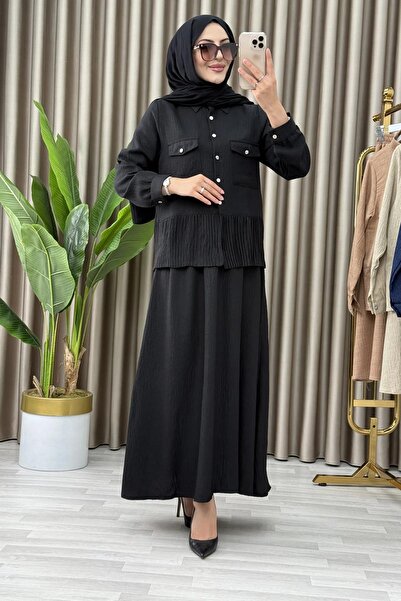 Mercan 2'LI ETEKLİ KETEN TAKIM