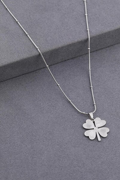 Cozyce Steel Necklace Clover