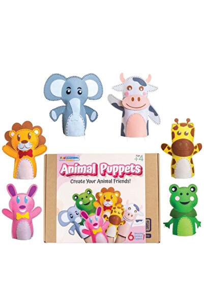 Fun Learning Store Animal Puppets DIY Kit - Create Your Animal Friends!