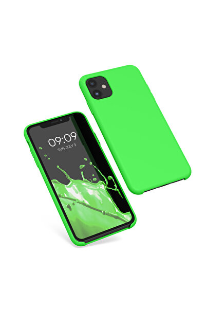 KWmobile Case for Apple iPhone 11, Silicone, Green, 49724.159