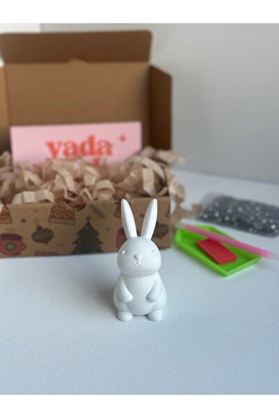 YADA Rhinestone Tavşan Kaplama Kiti - Diamond painting, Figür Kaplama Seti, Kristal Taş Yapıştırma