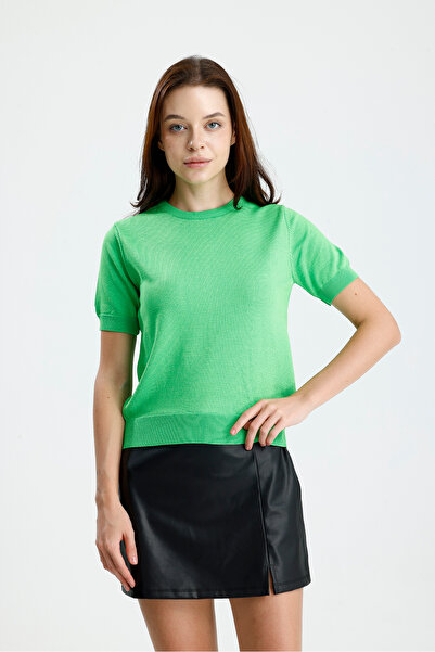 Figo Γυναικεία πλεκτά κοντά μανίκια