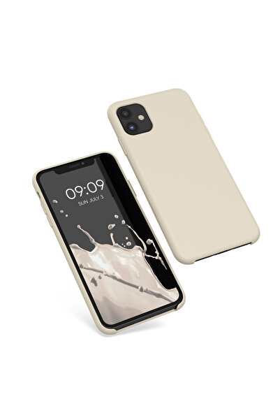 KWmobile Case for Apple iPhone 11, Silicone, Cream, 49724.210