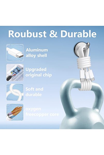 TERRIFI 2-Pack 2-in-1 USB-C Cable, 6FT PD Data & Charging (for iPhone/iPad/Samsung/USB-C)