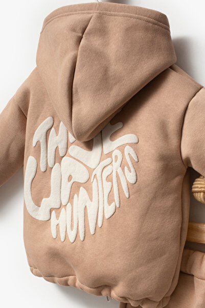 Jikko Baby Back Printed Unisex Children's Sweat Tracksuit Set 8175