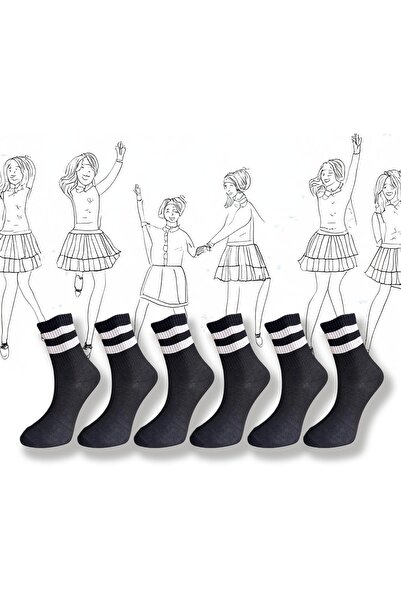 Silk Step 6-Pack Women'S, Black Background with White Circles Casual College ...