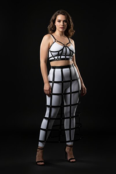 Angels Passion Oversized Black Skirt Trendy Fit Look Evening Elegance - Women's Clothing