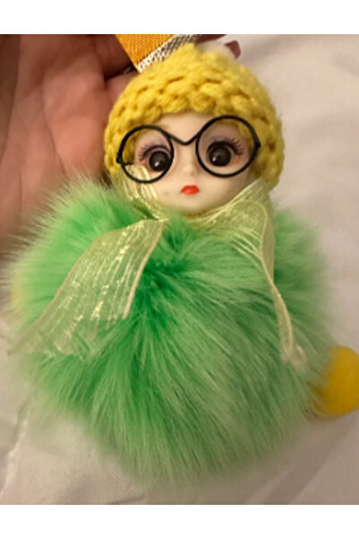 TChic Plush Glasses-Wearing Girl Doll Bag Ornament/Charm Keychain