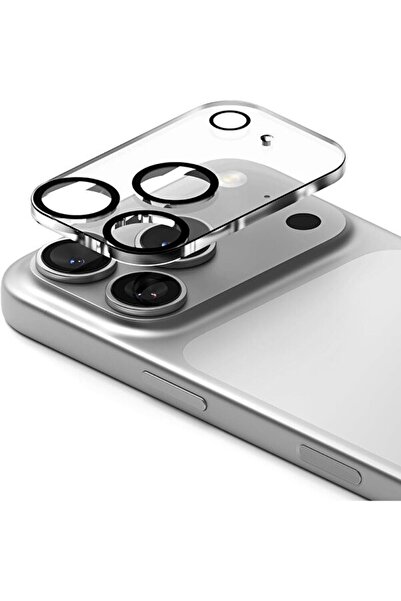 emybox İphone 17 Pro Max Kamera Koruyucu Tam Kaplayan Metal Çerçeve Ultra HD Kamera Lens Koruyucu