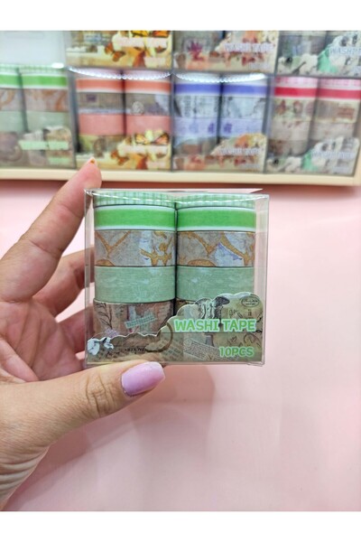 Limmy Vintage Washi Tape Tape με τύπωμα Αυτοκόλλητο χαρτί κάλυψης 45F Ταινία ...