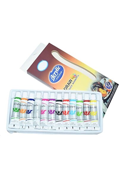 OEM Boyix Tempera Acrylic Watercolors, 12 colors x 12 ml