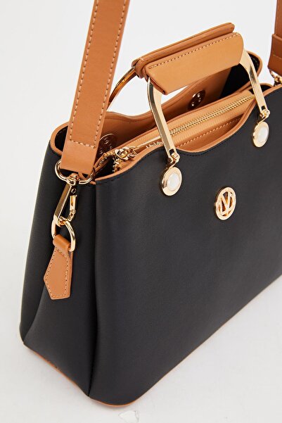 AYK'S حقيبة يد وكتف نسائية سوداء ليفيدور 930534