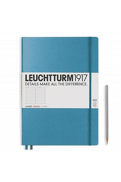 Leuchtturm1917 Caiet Leuchtturm 1917 A4 Master SLIM - Grilă matematică, Albas...