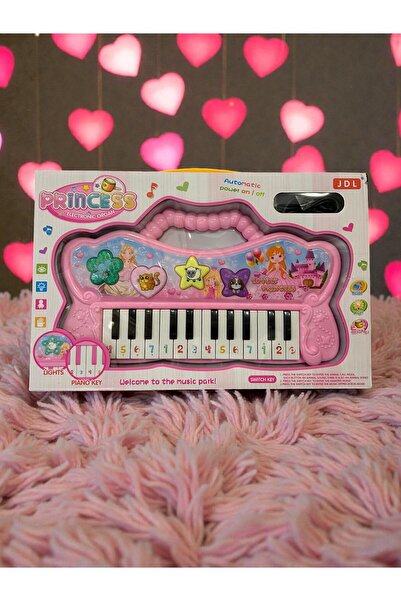 OEM Electronic Organ for Children "Princess" with Lights, Sounds and 22 Keys – Pink Musical Toy