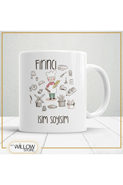 WİLLOW STORE Firinci Themed Porcelain Mug, Gift, High Quality, Professions Th...