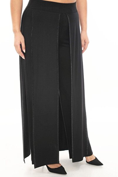 ZANESSI مقاس كبير يبرز انحناءات الجسم تنورة نسائية محبوكة ذات خصر عالٍ وواسعة...