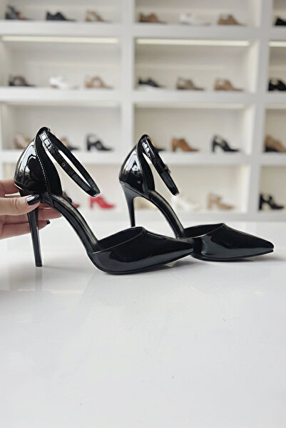 Modavien Women's 11 cm Black Patent Leather Evening Shoes