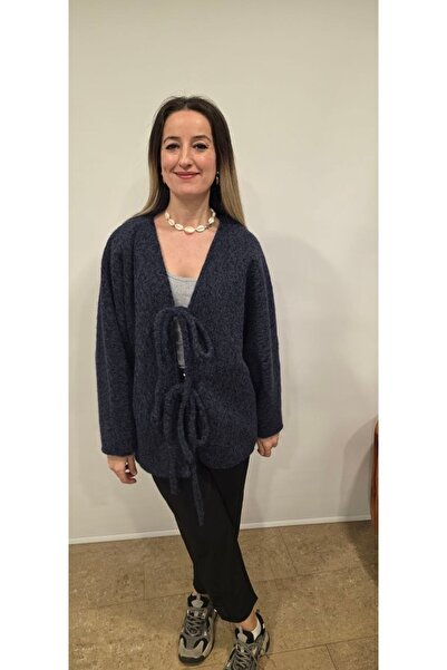 HSNGIYIM Kirçilli Front Tie Jacket