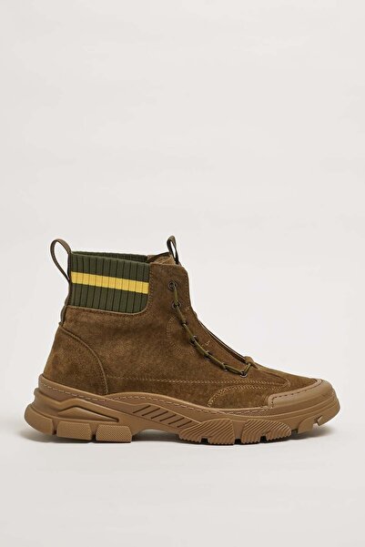 Faruk balkanas Madrid Model Combination Leather Imported Sole Boots