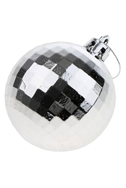 AB HOMES Set of Christmas Tree Baubles, 3 cm, 36 Pieces, Silver & White