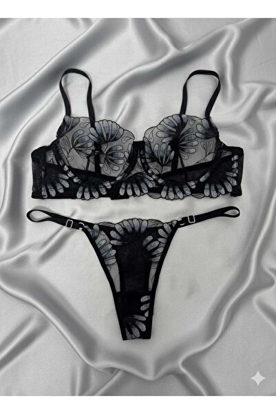 BLUE AVCI LINGERIE Kadın Dantelli İç Çamaşırı Takımı