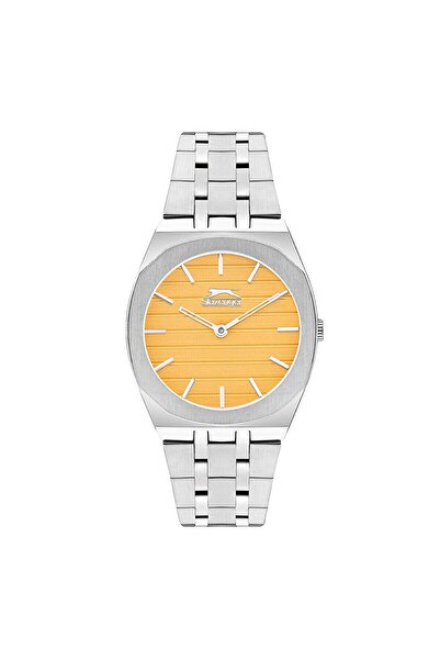 Slazenger Sl.09.2311.3.06 Women's Wristwatch |   30mm Steel Case, Yellow Dial