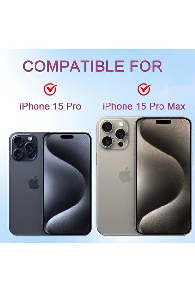 Generic Phone Camera Lens Cover, 2Pcs Webcam Cover Compatible for iPhone 15 Pro/15 Pro Max -
