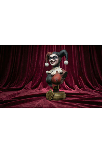 ART Harley Quinn Bust Figürü Boyalı 15 cm