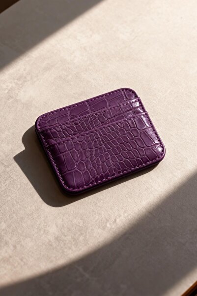 Rays Tcr-028 Printed Card Holder Wallet Purple