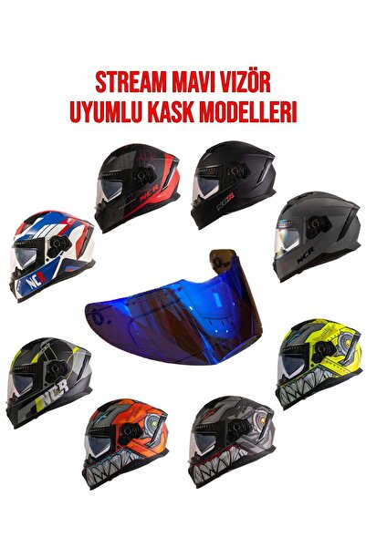 NCR Stream Full Face Mavi Vizör (M69)